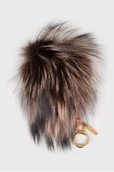 Keychain with fur