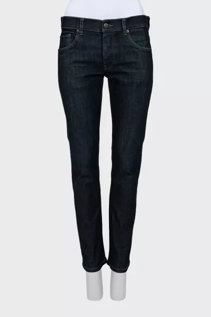 Dark blue slim fit jeans