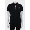Black and white polo shirt