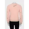 Slim fit sweater with short pile