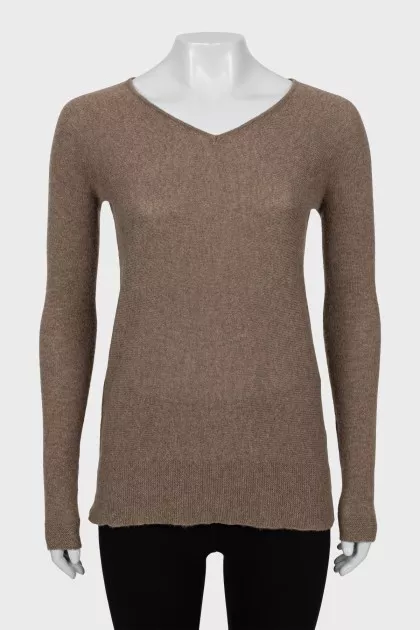 Cashmere V-neck sweater