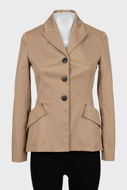 Brown fitted jacket