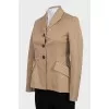 Brown fitted jacket