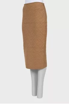 Brown fitted skirt