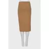 Brown fitted skirt