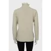 Light green knitted sweater