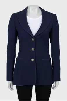 Blue fitted jacket