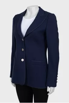 Blue fitted jacket