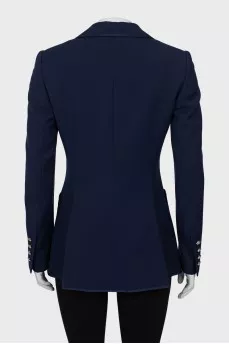 Blue fitted jacket
