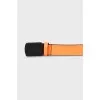 Orange belt with logo buckle