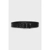 Black leather belt