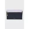 Leather crossbody bag with metal strap