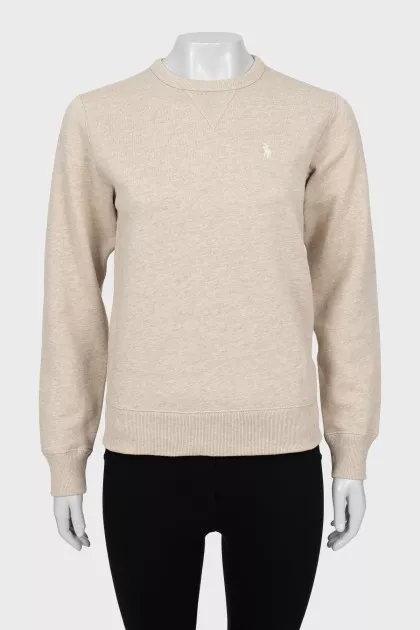 Sweatshirt with embroidered logo