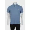 Men's blue polo shirt