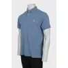 Men's blue polo shirt