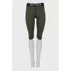 Green sports bike shorts