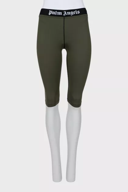 Green sports bike shorts