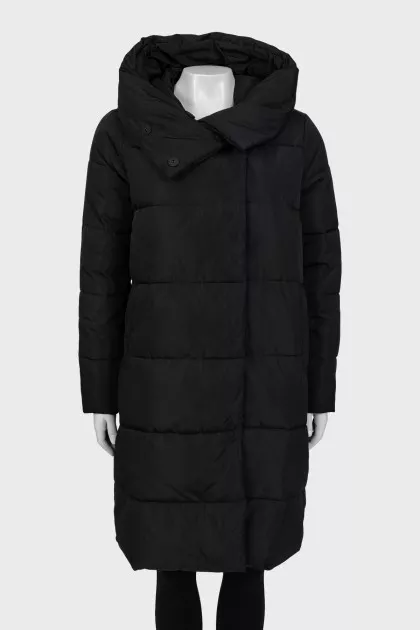 Quilted jacket with buttons and zipper
