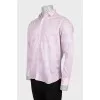Men's fitted printed shirt