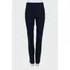 Blue tapered trousers