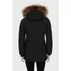 Black parka with fur