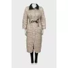 Reversible quilted coat