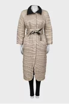 Reversible quilted coat