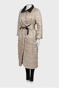 Reversible quilted coat