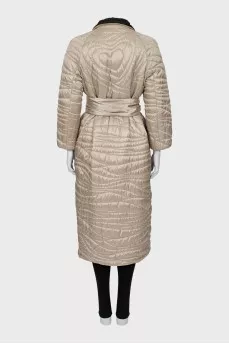 Reversible quilted coat