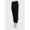Black leggings with mesh insert