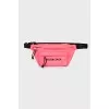 Textile belt bag with tag