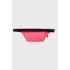 Textile belt bag with tag