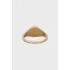 Gold ring with crystals