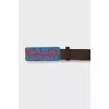 Men's belt with logo on buckle