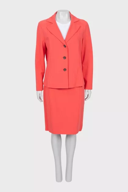 Pink suit with tag