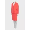 Pink suit with tag