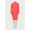 Pink suit with tag