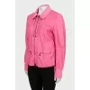 Pink leather jacket