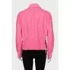 Pink leather jacket