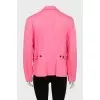 Pink fitted jacket