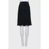 Straight skirt with side zip