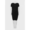 Fitted black dress with tag