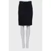 Wool pencil skirt