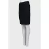 Wool pencil skirt