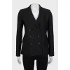 Black double-breasted jacket
