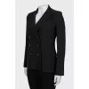 Black double-breasted jacket