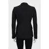 Black double-breasted jacket