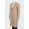 Beige wool coat