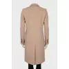 Beige wool coat