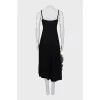 Knitted dress with straps